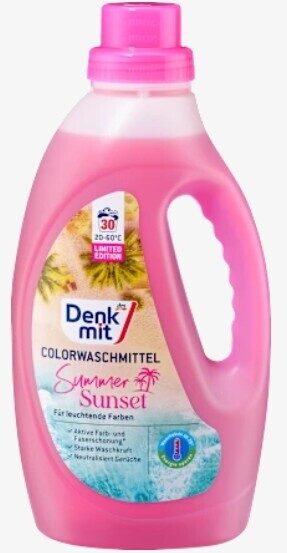 Denkmit mazgāšanas līdzeklis krāsainai veļai Summer Sunset 30 mazg.reizēm